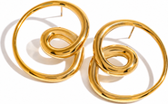 Alais Branche Jackie Swiral Knot Earrings