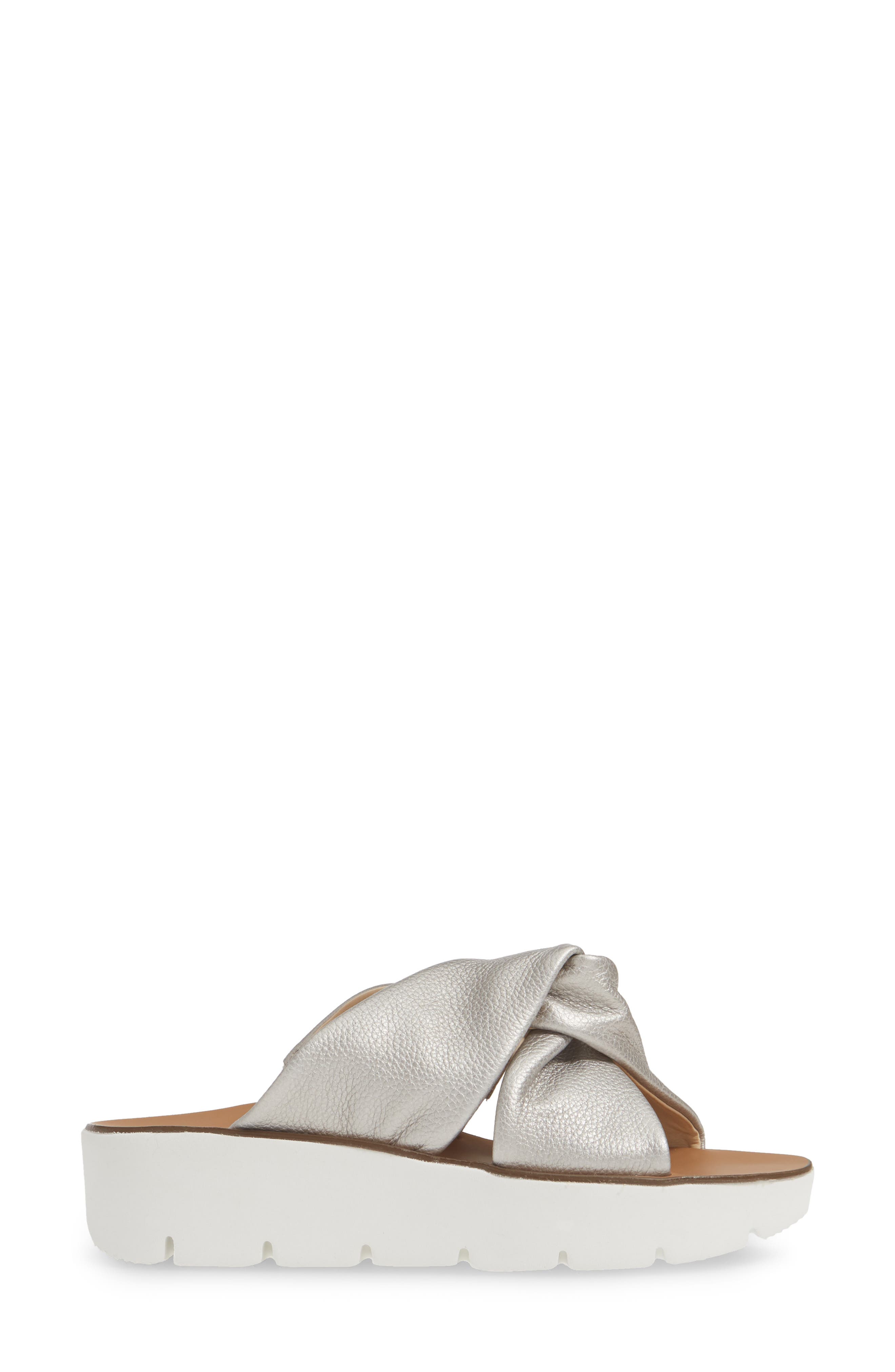 Paul Green Alicia Knotted Wedge Slide Sandal, Alternate, color, 