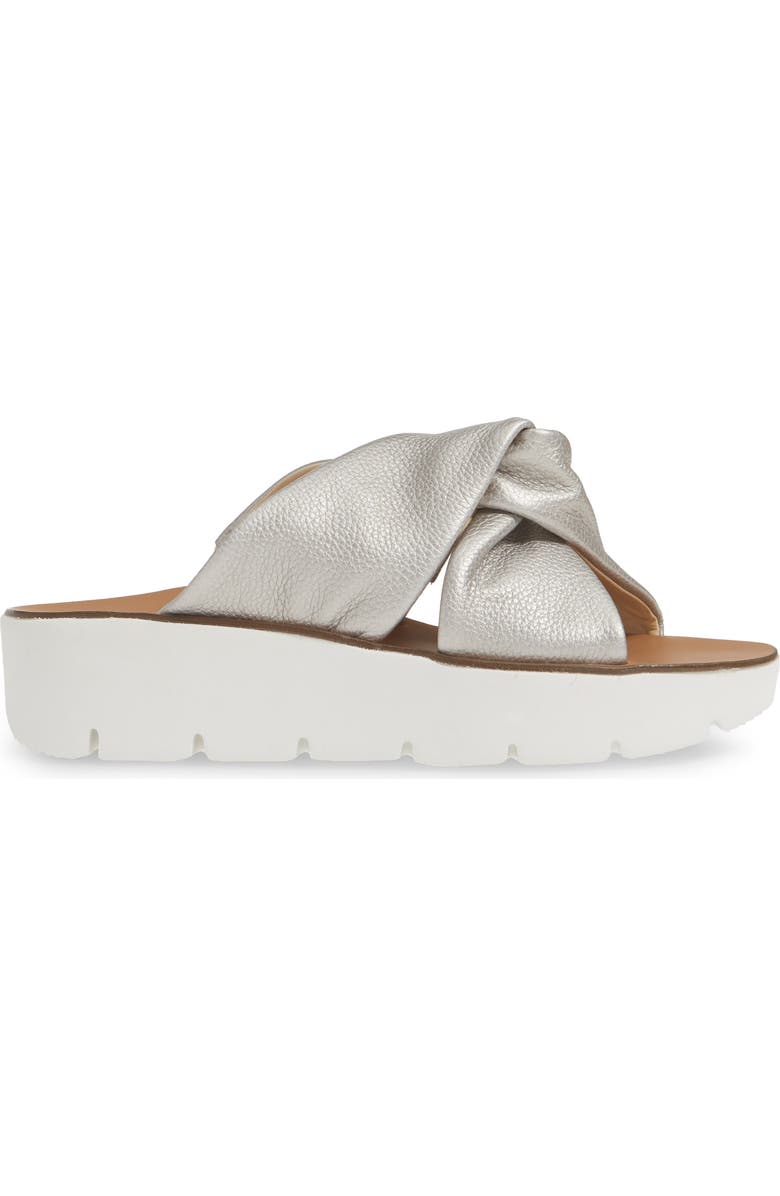 Paul Green Alicia Knotted Wedge Slide Sandal, Alternate, color,