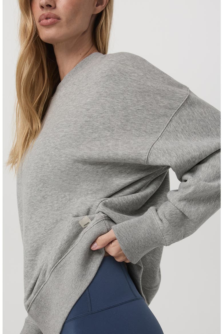 Sedona Weekend Crewneck Sweatshirt, Alternate, color, LIGHT HEATHER GREY