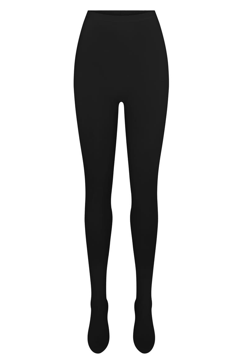 Closed Toe Leggings, Alternate, color, BLACK