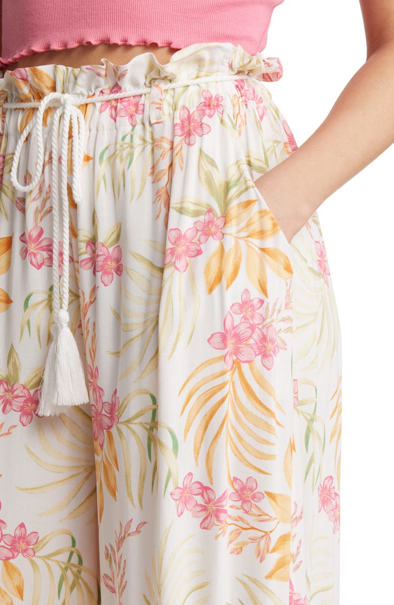 Rip Curl Sun Dance Floral High Waist Wide Leg Pants, Alternate, color, 