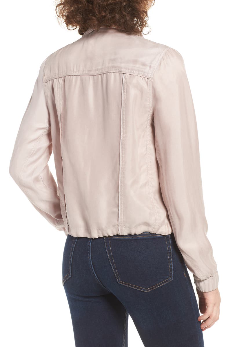 BLANKNYC Tencel Moto Jacket, Alternate, color, 