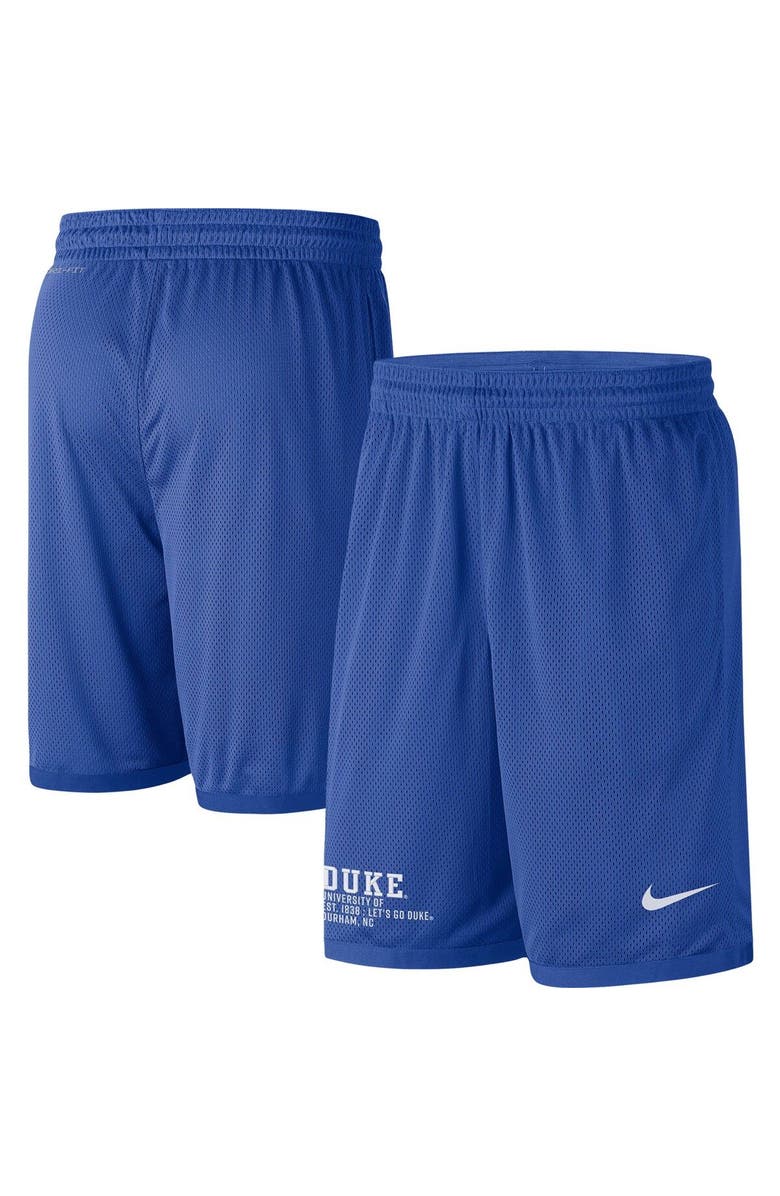 Nike Men's Nike Royal Duke Blue Devils Performance Mesh Shorts, Alternate, color, 