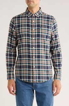 Original Penguin Slim Fit Plaid Twill Button-Up Shirt