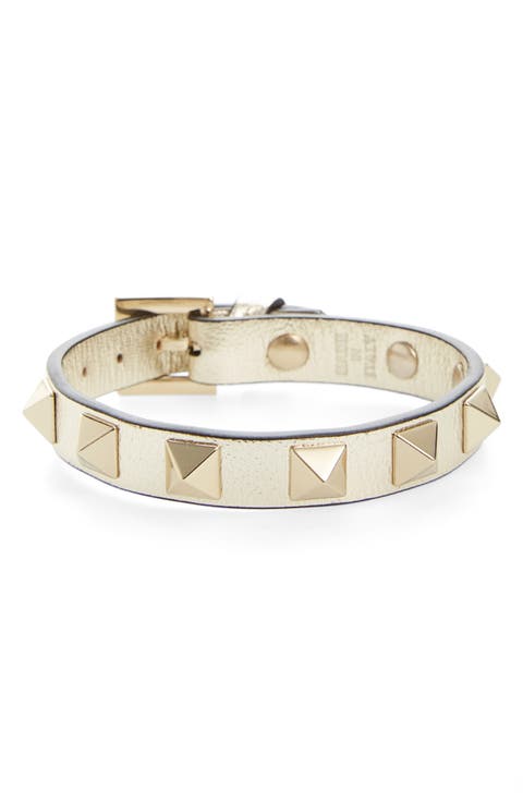 Valentino Rockstud Leather Bracelet