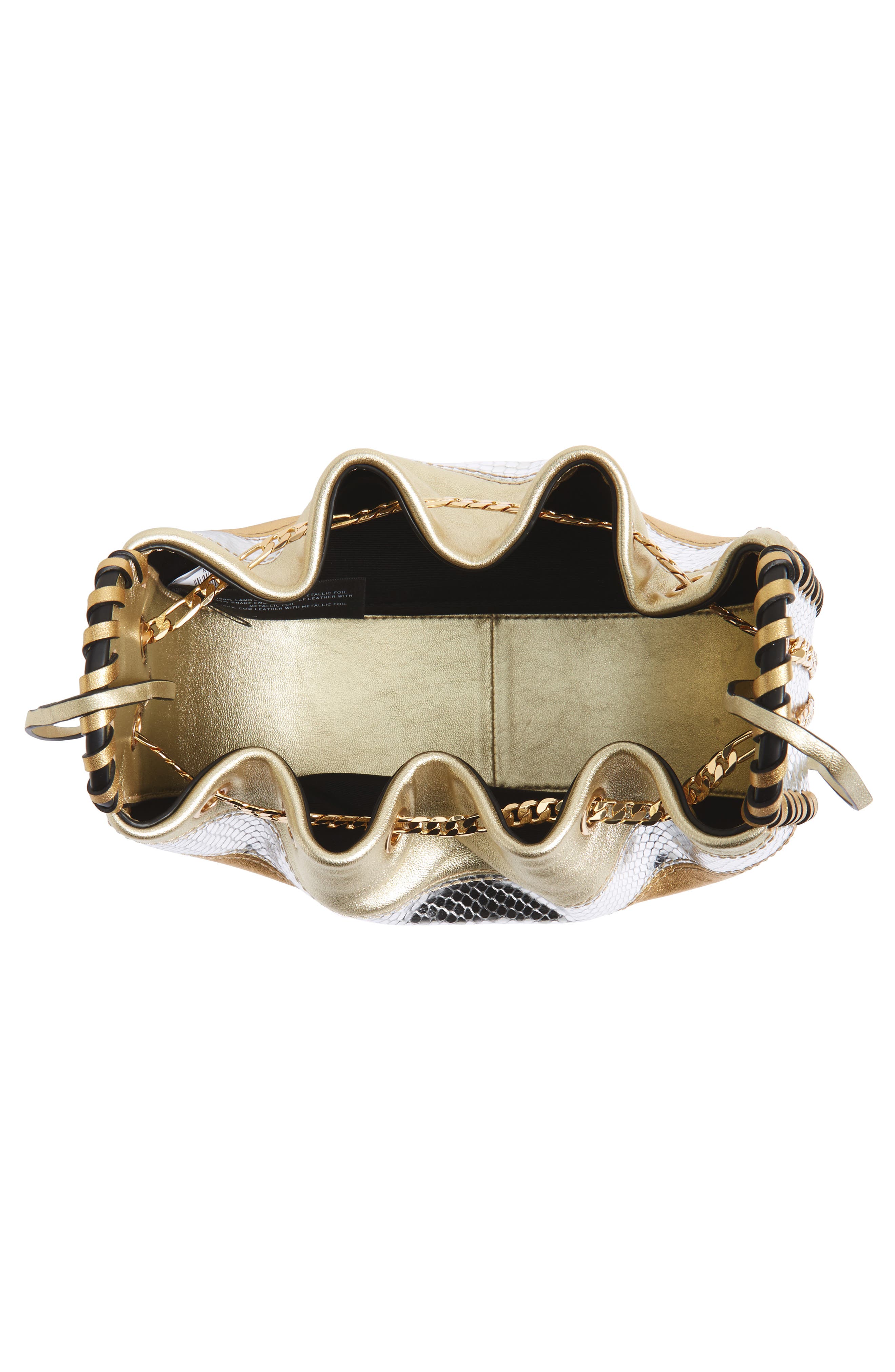 Marc Jacobs Sway Metallic Leather Crossbody Bag, Alternate, color, 