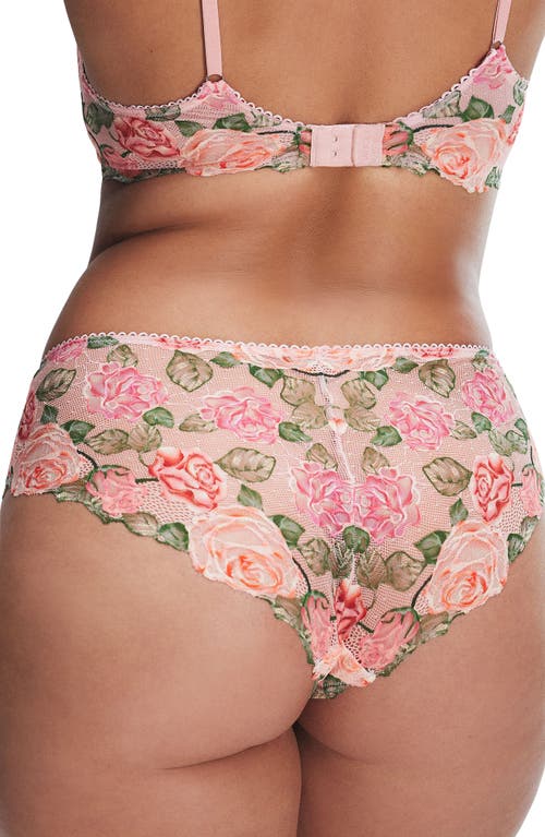 Savage X Fenty Les Roses Hipster Briefs In Porcelain Pink
