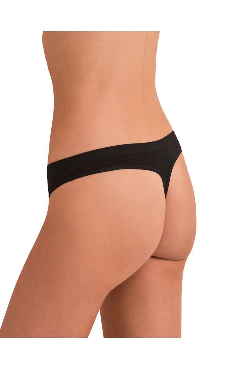 Adore Me Ezra Thong Panties, Alternate, color, Black