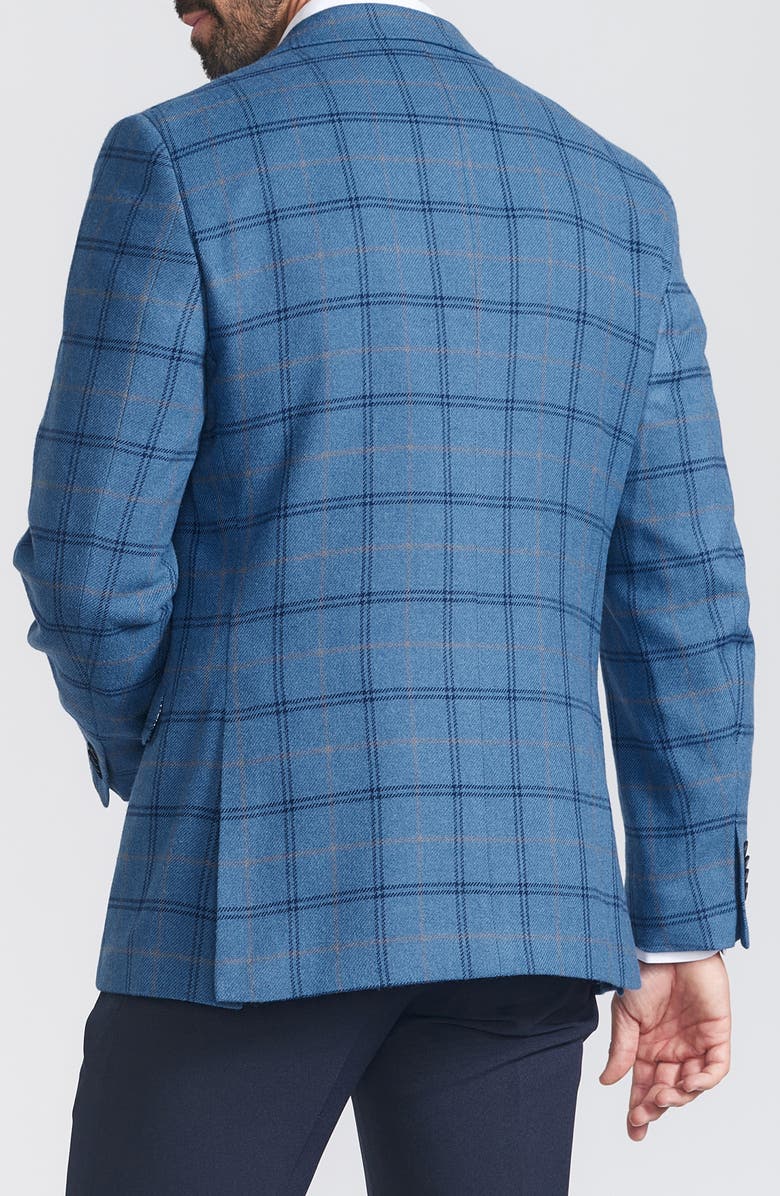 SAVILE ROW CO Plaid Sport Coat, Alternate, color, Blue