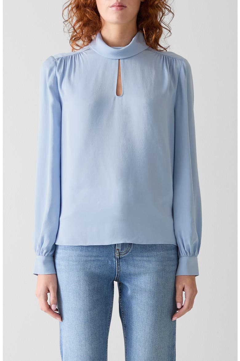 Sally Cowl Neck Top, Main, color, BLUE