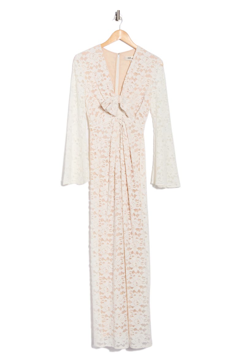 Jobin Bell Sleeve Maxi Dress, Alternate, color, IVORY