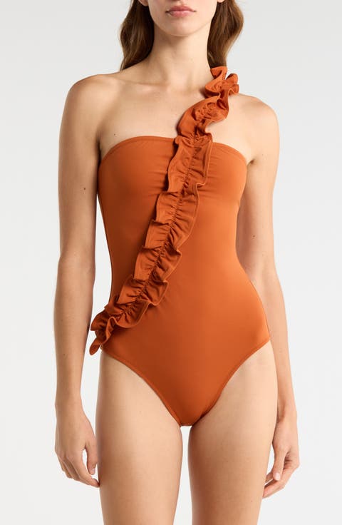 Capri One-Shoulder One-Piece Swimsuit