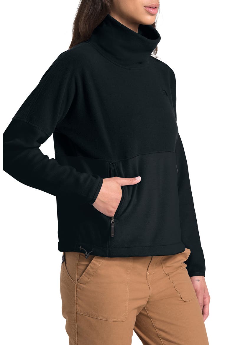TKA Glacier Funnel Neck Pullover, Main, color, TNF BLACK/ TNF BLACK