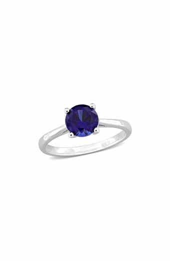 Lab Created Sapphire Solitaire Ring