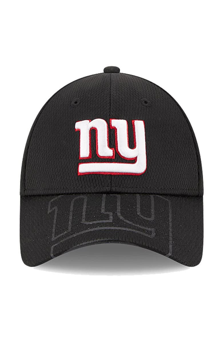 New Era Men's New Era Black New York Giants Top Visor 9FORTY Adjustable Hat, Alternate, color, 