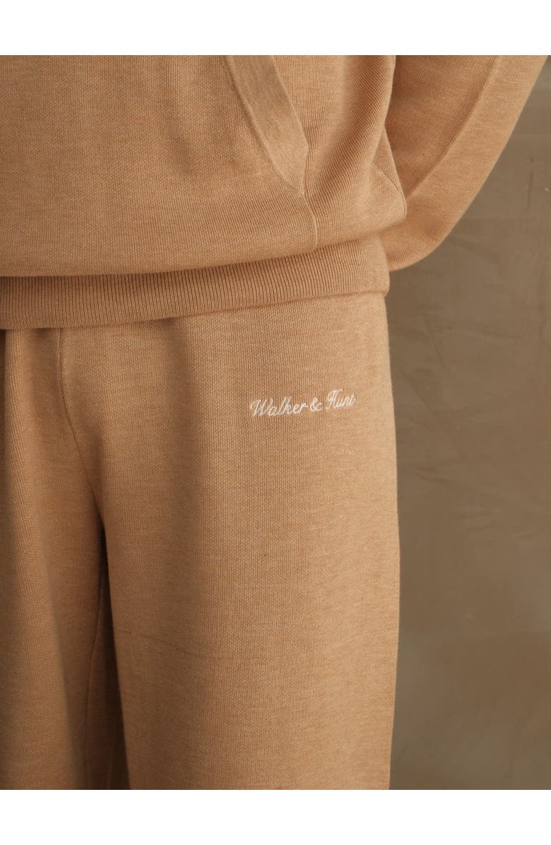 Walker & Hunt Merino Blend Knitted Sweatpants, Alternate, color, Mocha