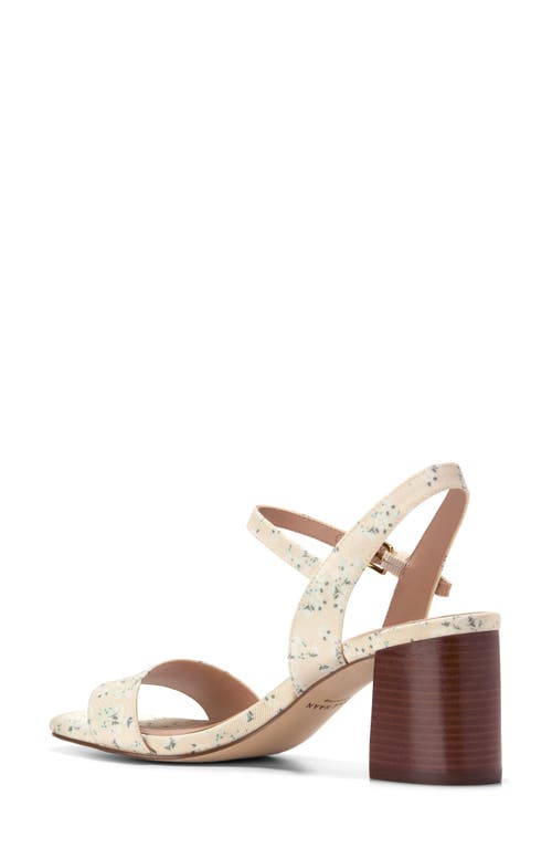 Cole Haan Josie Block Heel Sandal In Vanilla Custard Floral Print