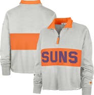'47 Women's '47 Heather Gray Phoenix Suns Breakthrough Remi Quarter-Zip Jacket