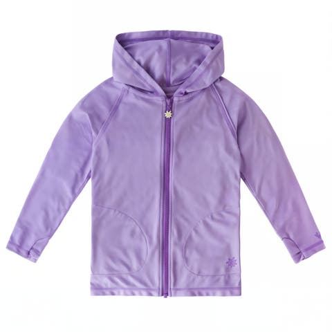 Long Sleeve Half Zip Swim Suit (Toddler, Little Kid, Big Kid)