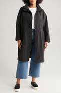 Gallery Water Resistant Hooded Raincoat