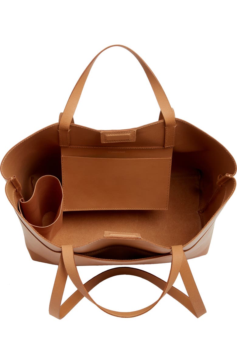 Madewell Medium Essentials Leather East/West Tote, Alternate, color, Carved Wood