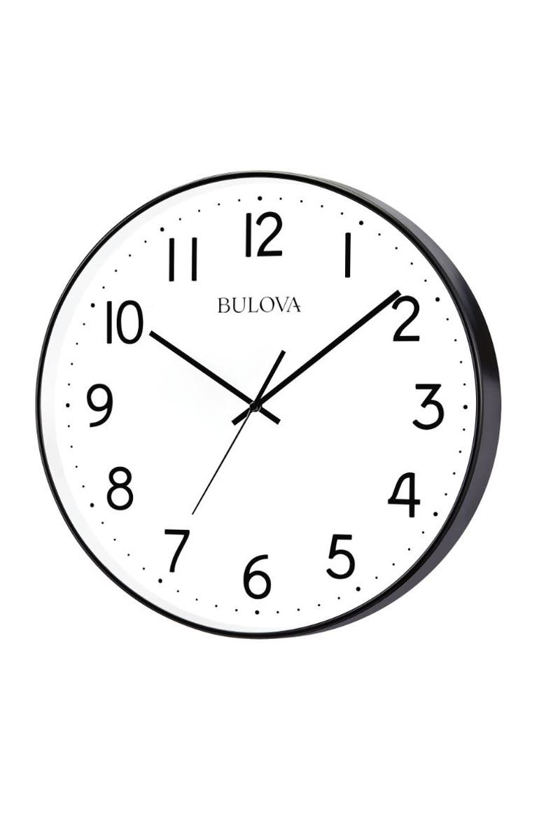 Office Mate 16" Diameter Wall Quartz Clock, Alternate, color, White
