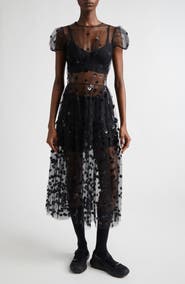 Cecilie Bahnsen CBnanna Sequin Blossom Tulle Dress