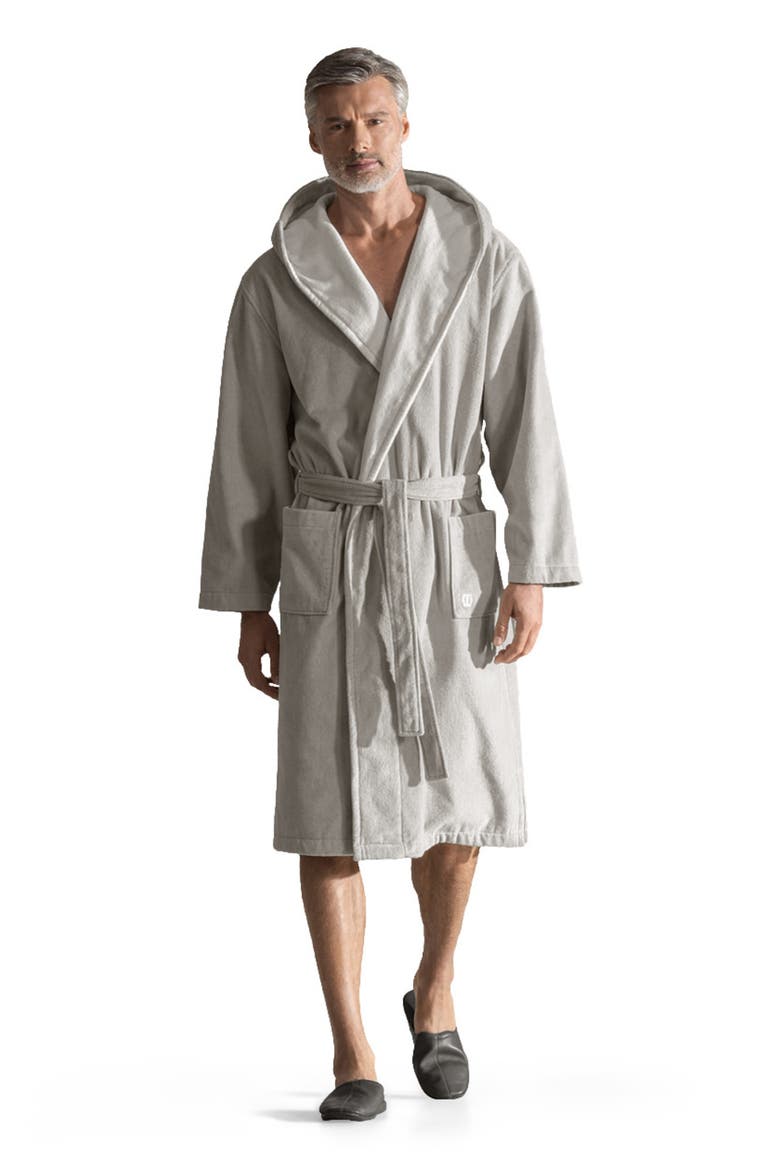 Art Line Men's Bathrobe, Alternate, color, Grey