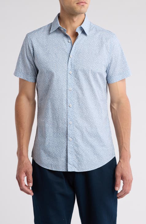 Harper Short Sleeve Cotton Button-Up Shirt