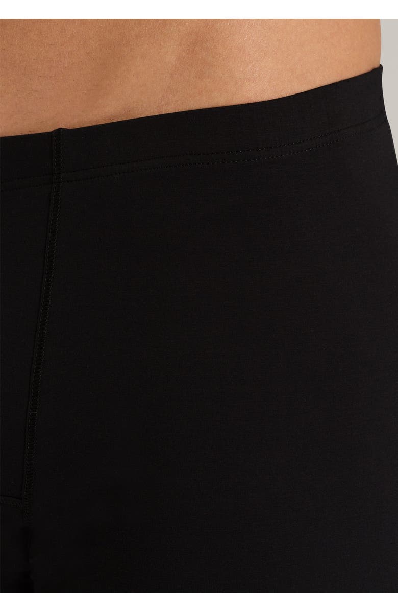 Hanro Cotton Sensation Long Leg Boxer Brief With Fly, Alternate, color, Black