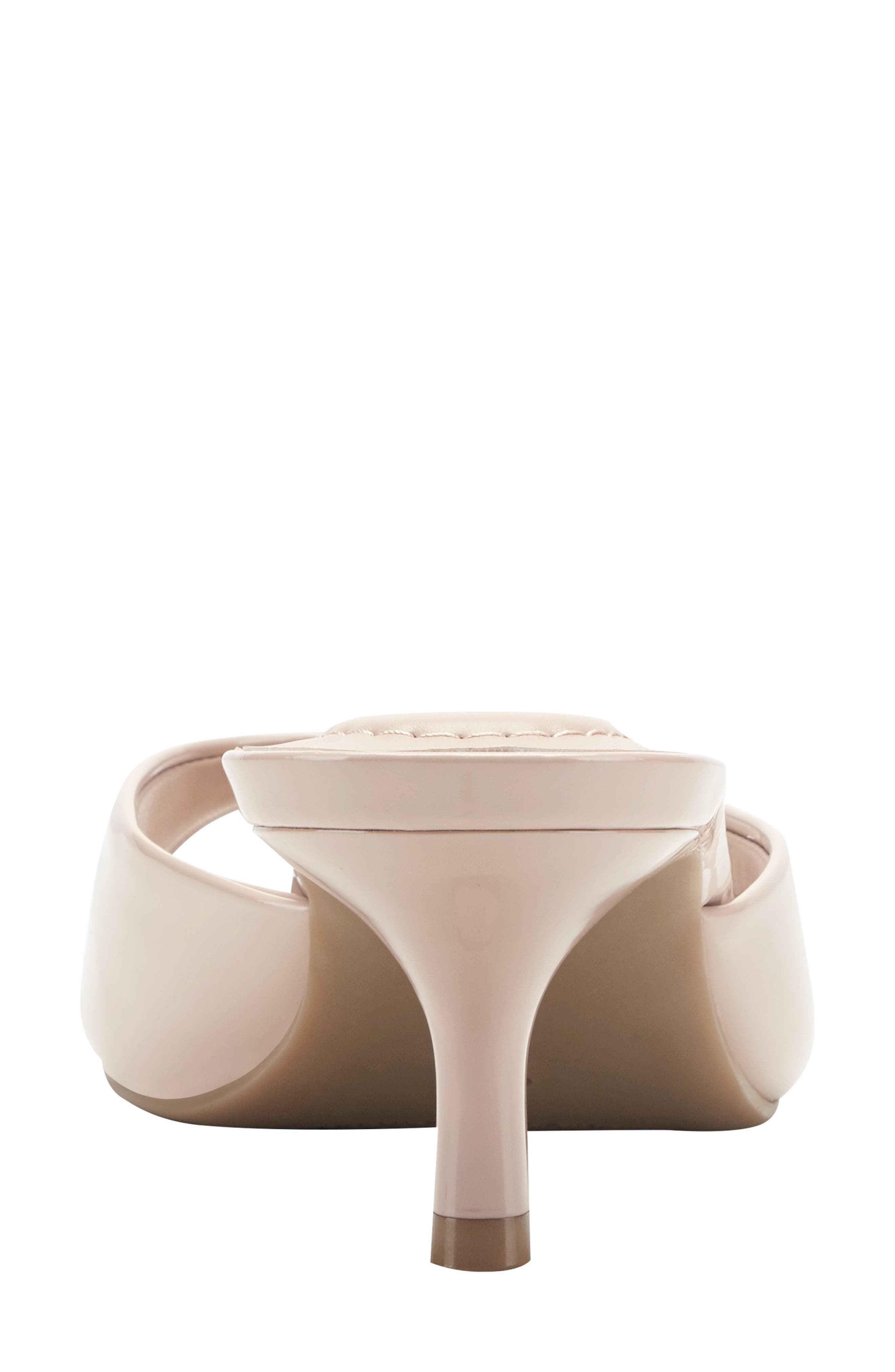 Bandolino Meegin Kitten Heel Slide Sandal, Alternate, color, Light Natural