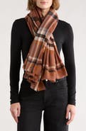 Vince Camuto Oversized Twill Plaid Scarf