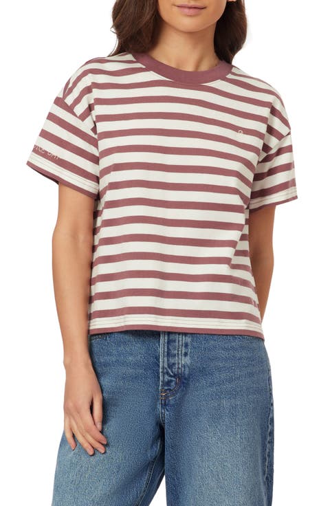 Boxy Yarn Dye Stripe T-Shirt