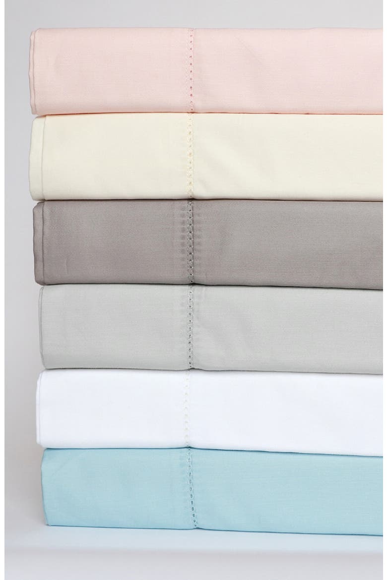 1000 Thread Count Hemstitch Sheet Set with Extra Pillowcases, Alternate, color, RICH BLUE