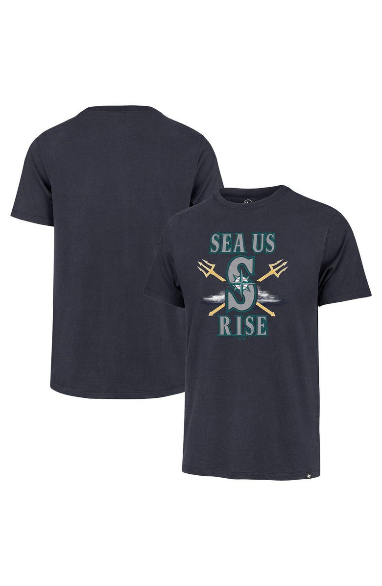 '47 Men's '47  Navy Seattle Mariners HR Celebration T-Shirt, Main, color, Navy