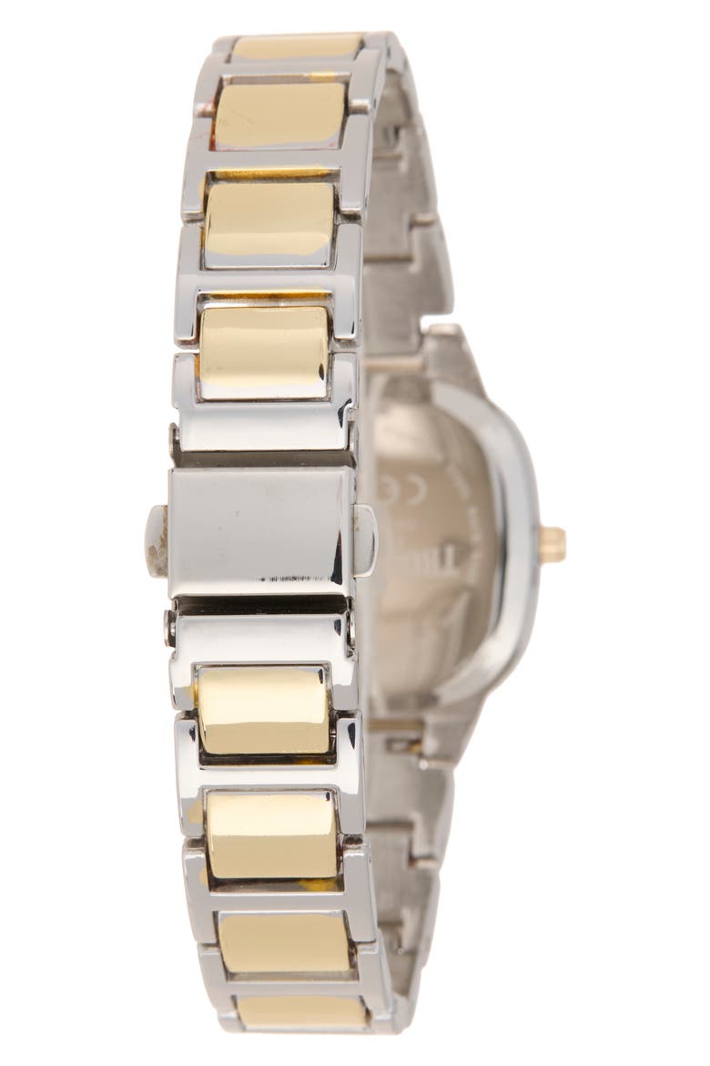 4-Piece Square Dial Watch & Bracelet Set, Alternate, color, GOLD