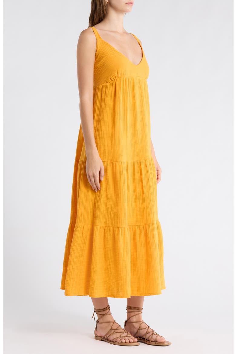 Elianna Sleeveless Midi Dress, Alternate, color, ROYAL YELLOW