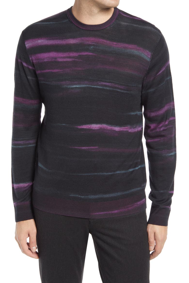 Men's Vividstroke Crewneck Wool Sweater, Main, color, MULTI
