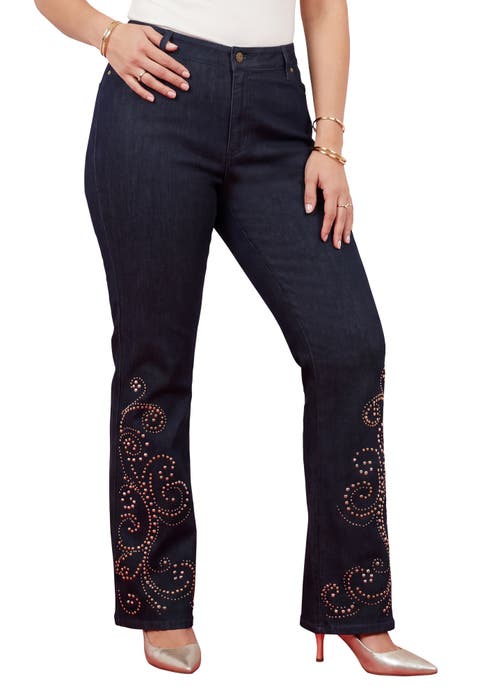 Plus Size 24/7 Embellished Bootcut Jeans