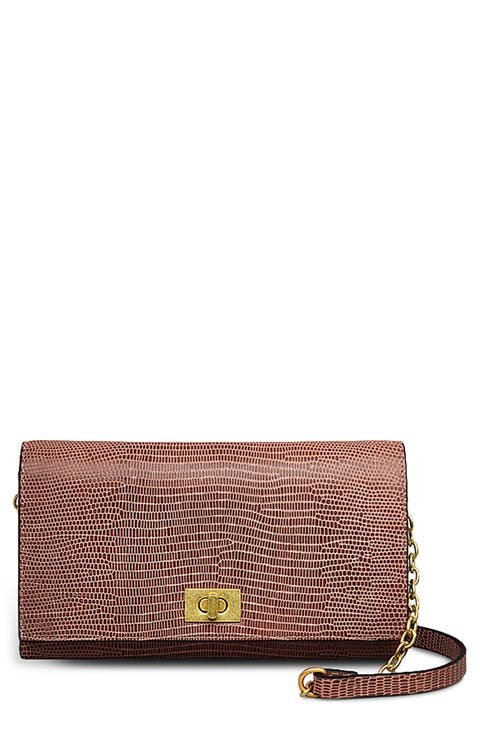 Carpenter Yard Lizard Embossed Crossbody Bag