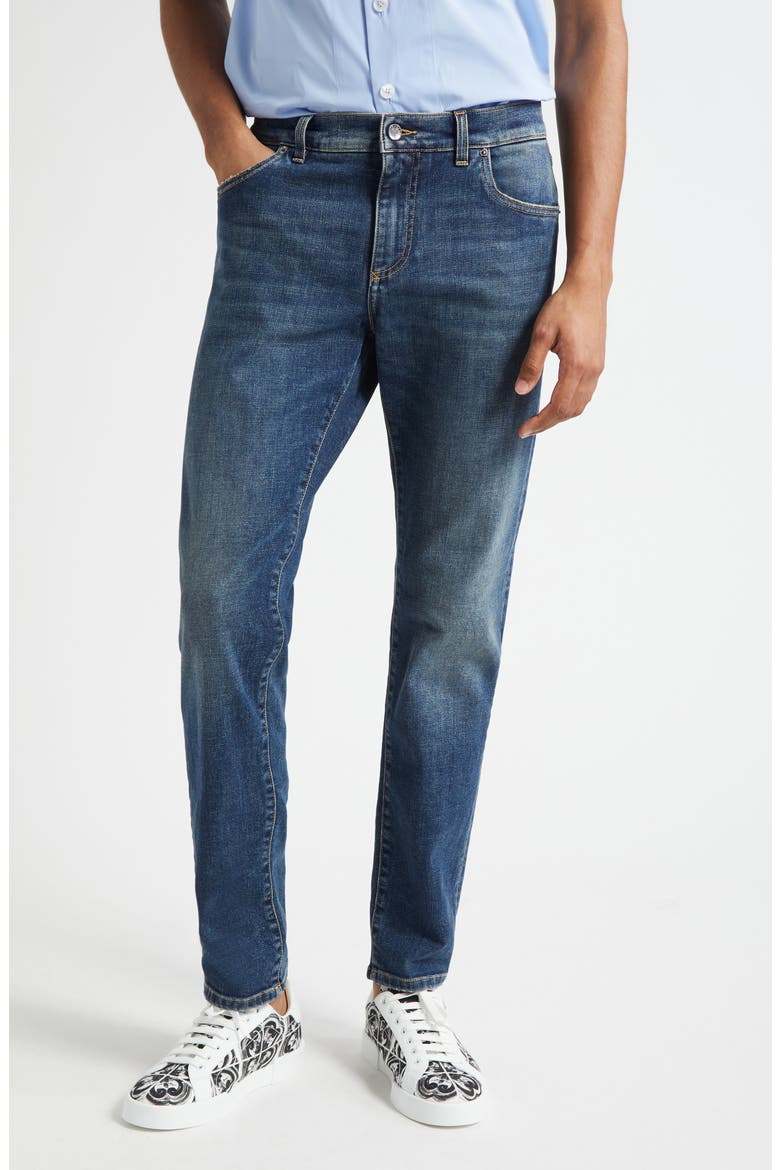 Slim Fit Stretch Jeans, Main, color, S9001 BLUE