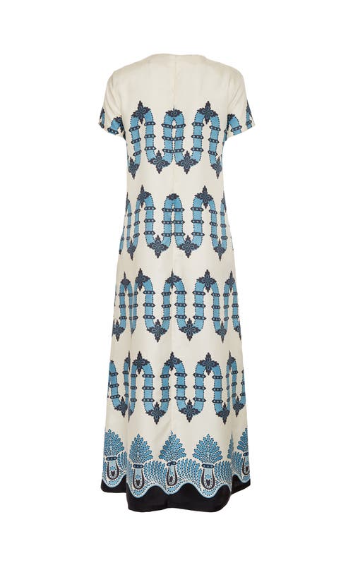 La Doublej Silk Swing Maxi Dress In Scirocco Placée Ivory