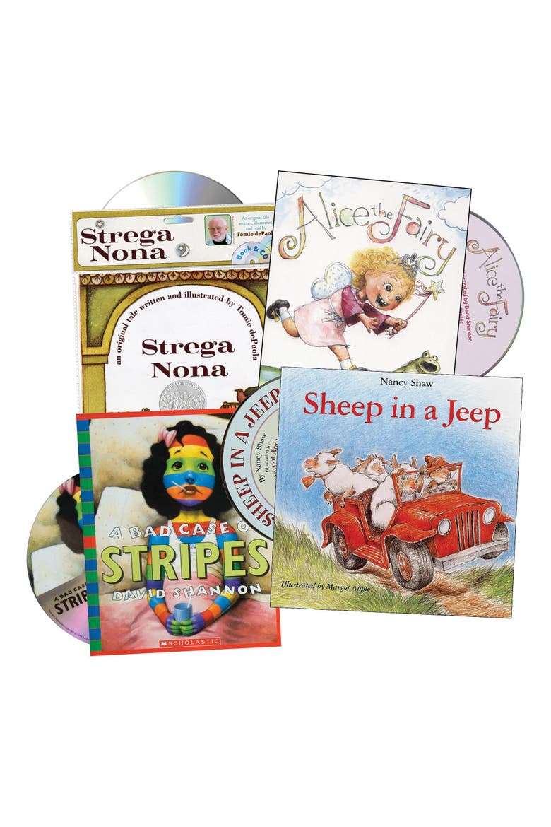 Just Imagine Books and CDs - Set of 4, Main, color, Multicolor