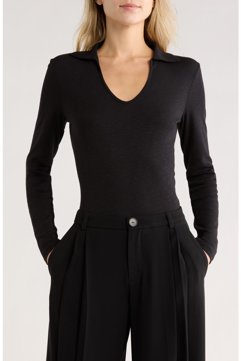 Johnny Collar Polo, Main, color, BLACK