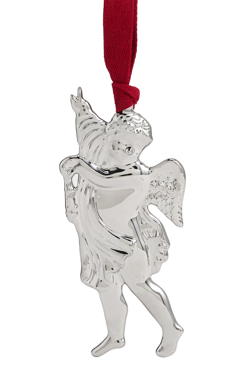 Festive Rafael Bone China Ornament, Alternate, color, SILVER