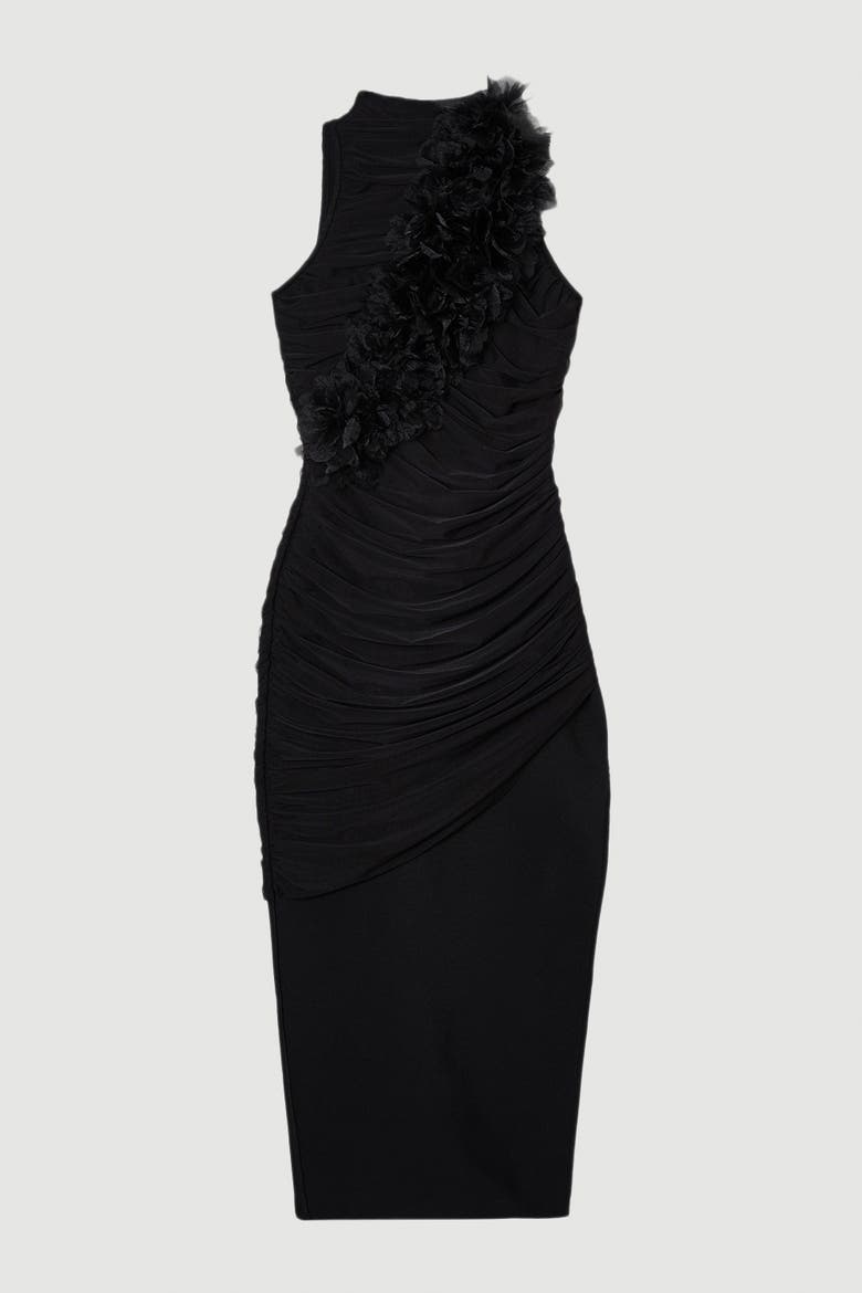 Bandage Knitted Maxi Dress, Alternate, color, Black