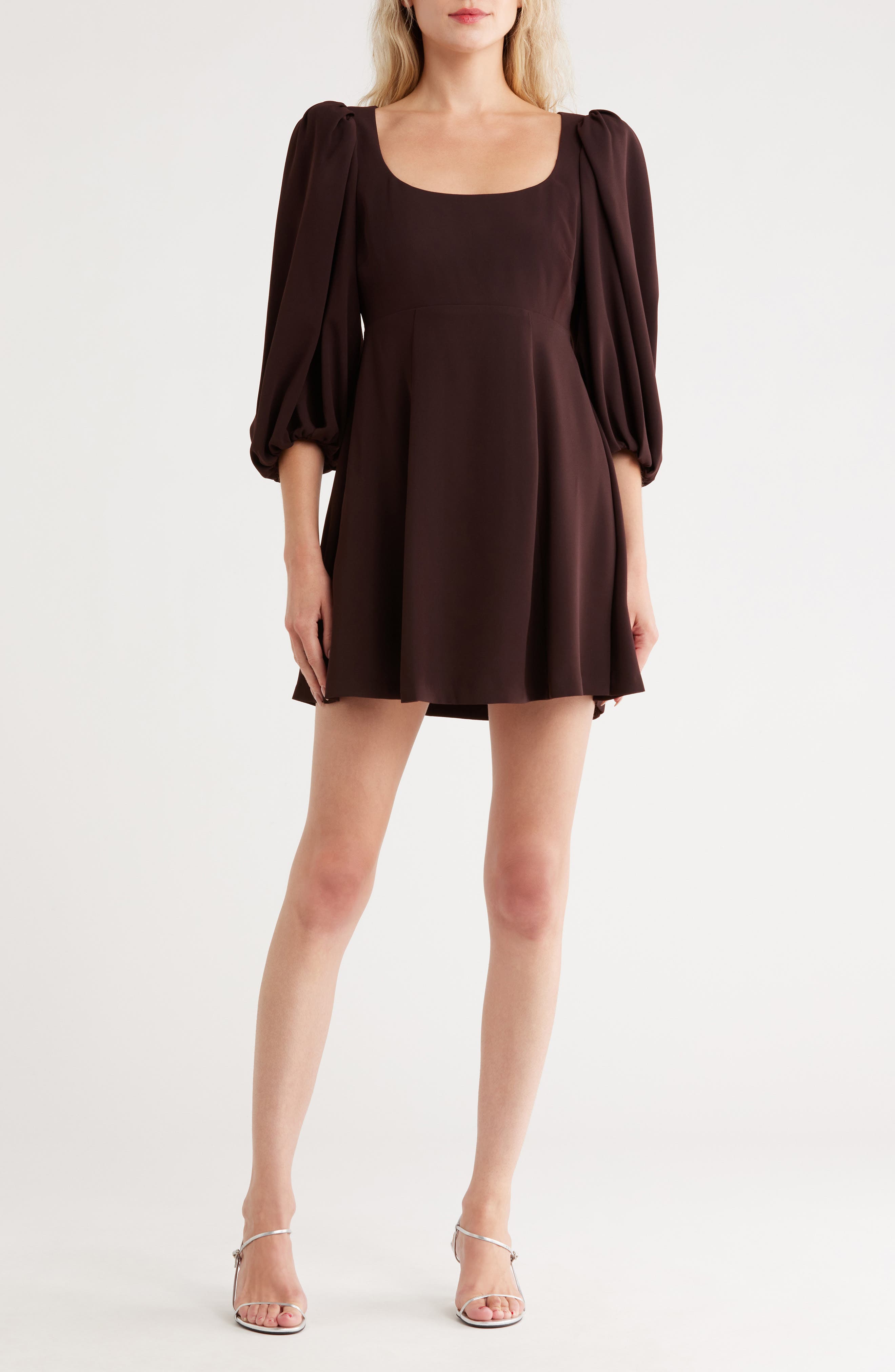 Rebecca Taylor Long Sleeve Crepe Dress