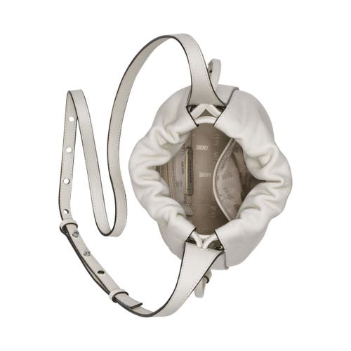 Dkny Channing Small Drawstring In Marshmallow