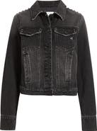 HIDDEN JEANS Stud Detail Denim Trucker Jacket